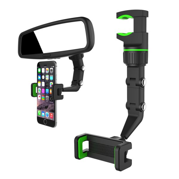 ADJUSTABLE HANDLE FOR A SMARTPHONE CAR REARVIEW MIRROR