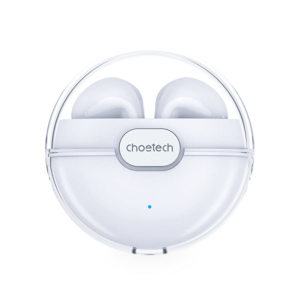 CHOETECH TWS WIRELESS HEADPHONES WITH CHARGING CASE WHITE (BH-T08)
