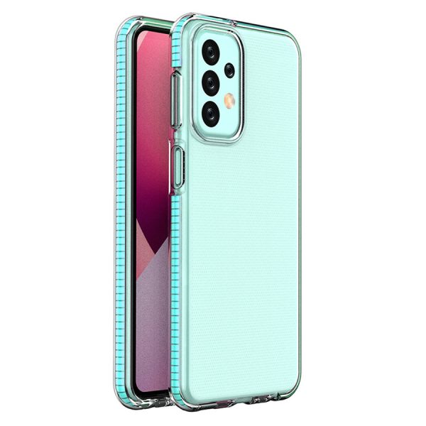 SPRING CASE FOR SAMSUNG GALAXY A23 SILICONE COVER WITH FRAME LIGHT BLUE