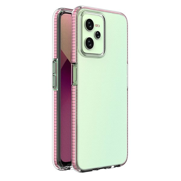 SPRING CASE CASE FOR REALME C35 SILICONE COVER WITH FRAME LIGHT PINK