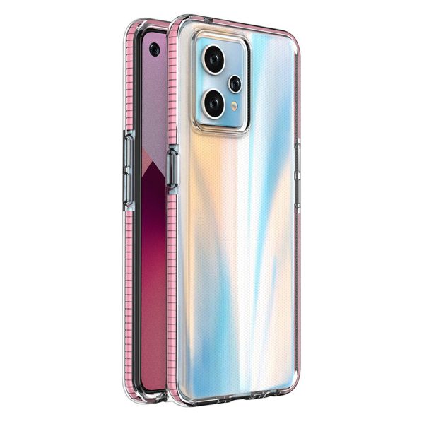 SPRING CASE FOR REALME 9 PRO+ / REALME 9 SILICONE COVER WITH FRAME LIGHT PINK