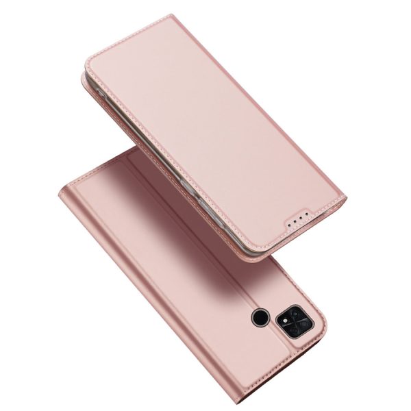DUX DUCIS SKIN PRO CASE FOR XIAOMI POCO C40 FLIP CARD WALLET STAND PINK