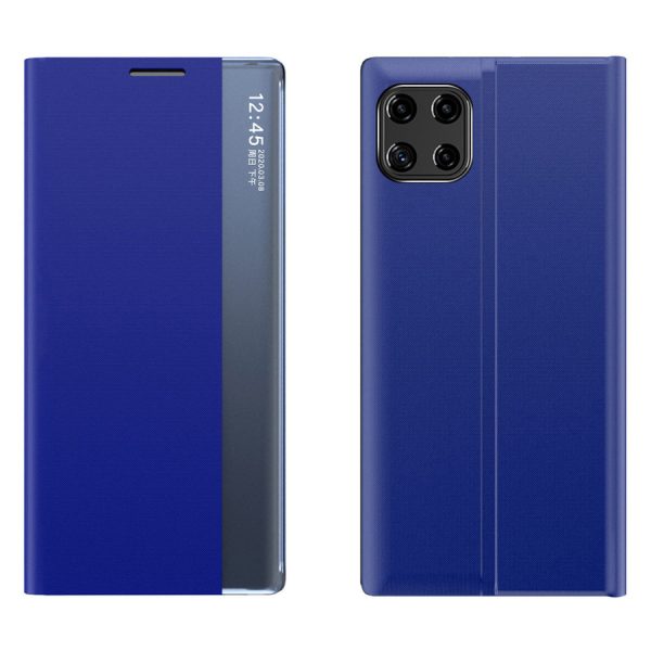 SLEEP CASE BOOKCASE TYPE CASE WITH SMART WINDOW FOR SAMSUNG GALAXY A22 5G BLUE