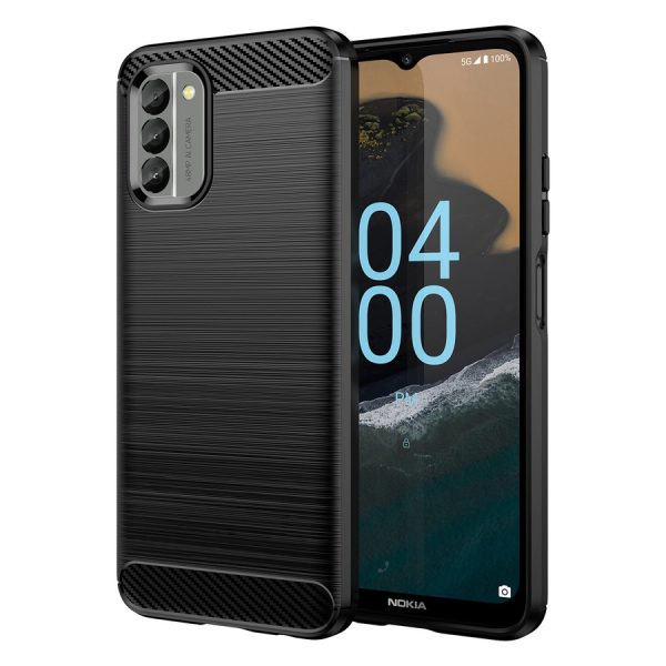 CARBON CASE COVER FOR NOKIA G400 FLEXIBLE SILICONE CARBON COVER BLACK