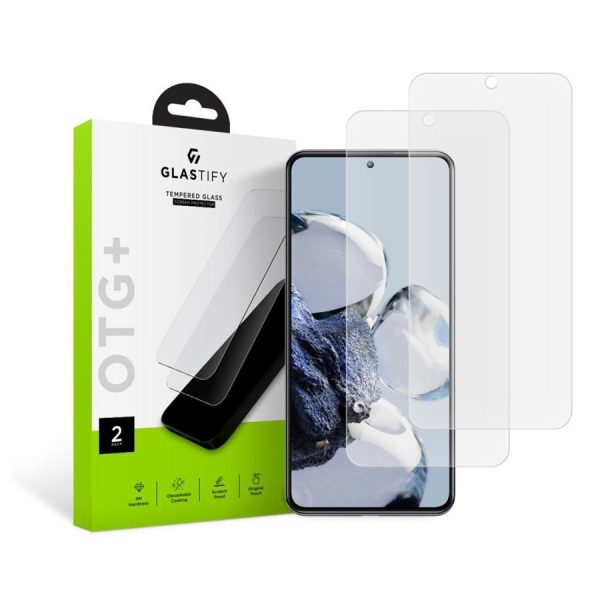 TEMPERED GLASS GLASTIFY OTG+ 2-PACK XIAOMI 12T / 12T PRO CLEAR