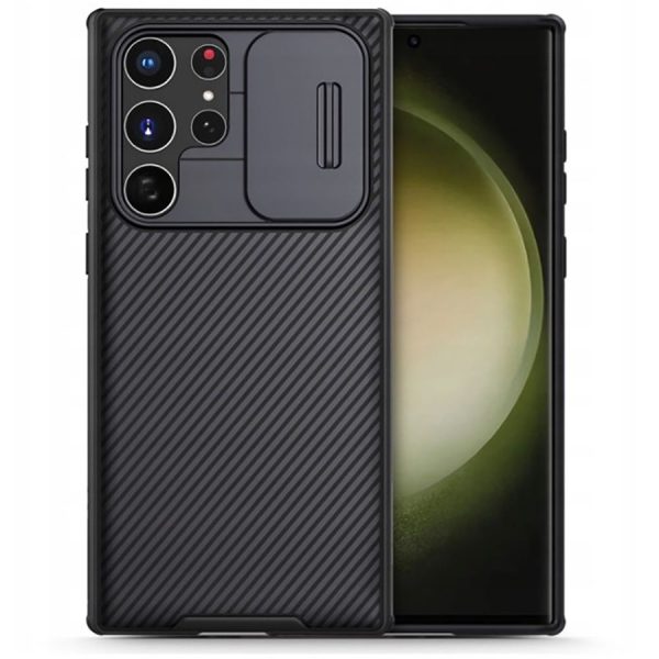 Nillkin CamShield Pro Case for Samsung Galaxy S23 Ultra cover with camera cover black