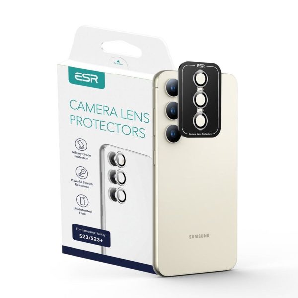 OSŁONA APARATU ESR CAMERA PROTECTOR GALAXY S23 / S23+ PLUS SILVER