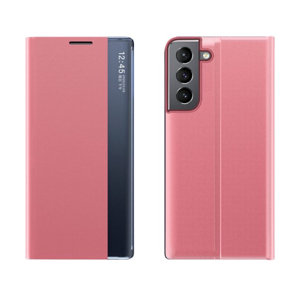 NEW SLEEP CASE FOR SAMSUNG GALAXY S23+ COVER WITH FLIP STAND PINK