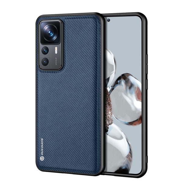 DUX DUCIS FINO CASE FOR XIAOMI 12T PRO / XIAOMI 12T COVER WITH SILICONE FRAME BLUE