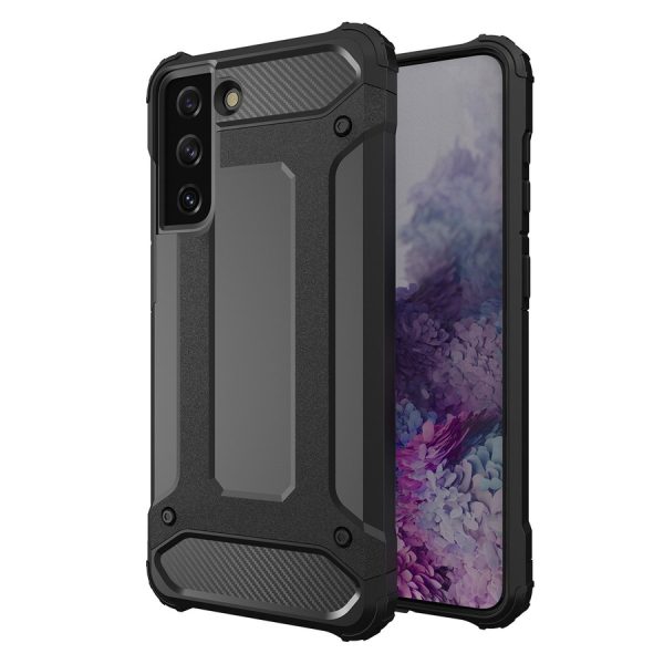 HYBRID ARMOR CASE FOR SAMSUNG GALAXY S23+ ARMORED HYBRID CASE BLACK