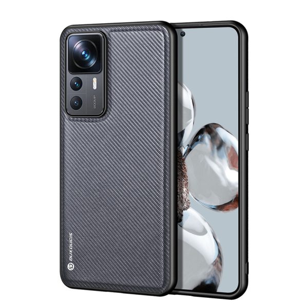 DUX DUCIS FINO CASE FOR XIAOMI 12T PRO / XIAOMI 12T COVER WITH SILICONE FRAME GRAY