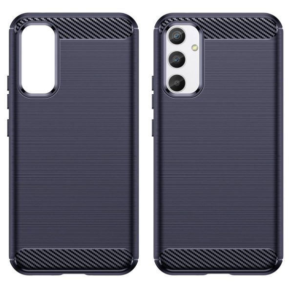 CARBON CASE FOR SAMSUNG GALAXY A54 5G FLEXIBLE SILICONE CARBON COVER BLUE