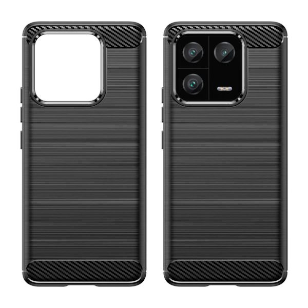CARBON CASE CASE FOR XIAOMI 13 PRO FLEXIBLE SILICONE CARBON COVER BLACK