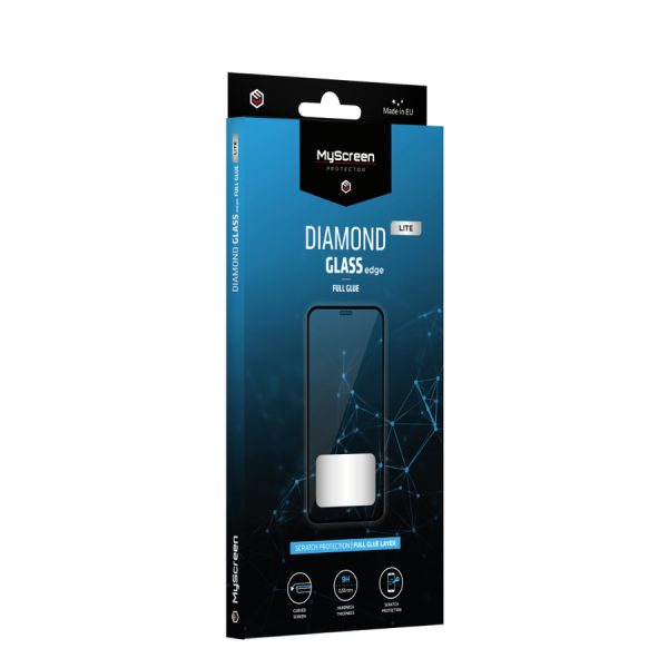 MyScreen DIAMOND GLASS LITE edge | FULL GLUE Black Samsung Galaxy A72 4G/5G/F62/M62