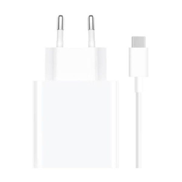 XIAOMI ORIGINAL CHARGER MDY-12-EH 67W QC 3.0 + CABLE USB-USB-C 6A WHITE BULK