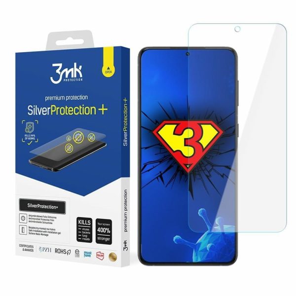 3MK SILVER PROTECT+ SAM S23 ULTRA S918 ANTYMIKROBE FOIL MOUNTED WET MOUNTED