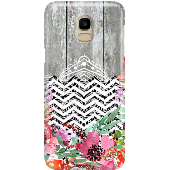 FUNNY CASE OVERPRINT GRAY WOOD OVERPRINT SAMSUNG GALAXY J6 2018