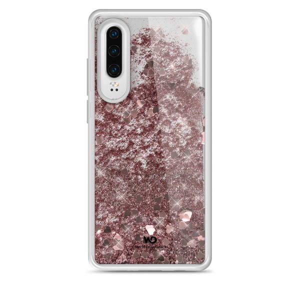 HAMA WHITE DIAMONDS SPARKLE CASE HUAWEI P30 ROSE-GOLD HEARTS