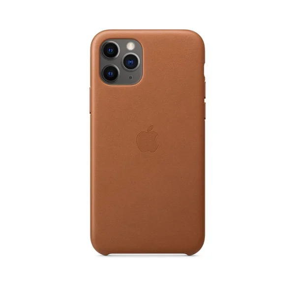 APPLE LEATHER CASE MWYD2ZM/A IPHONE 11 PRO SADDLE BROWN OPEN PACKAGE