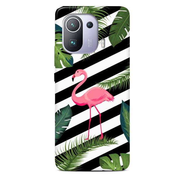 CASEGADGET CASE OVERPRINT FLAMINGO IN LEAVES XIAOMI MI 11 PRO