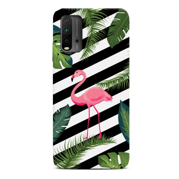 CASEGADGET CASE OVERPRINT FLAMINGO IN LEAVES XIAOMI REDMI 9T