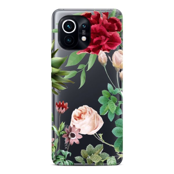 CASEGADGET CASE OVERPRINT RED FLOWERS XIAOMI MI 11