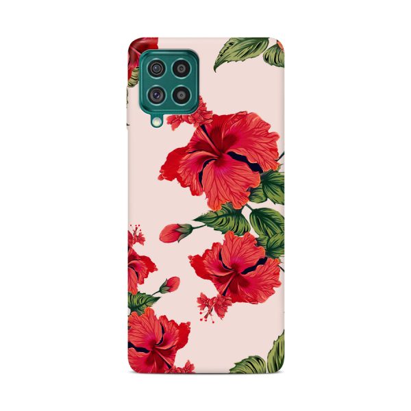 CASEGADGET CASE OVERPRINT RED POPPIES SAMSUNG GALAXY F62 / M62