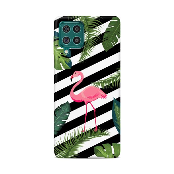 CASEGADGET CASE OVERPRINT FLAMINGO IN LEAVES SAMSUNG GALAXY F62 / M62