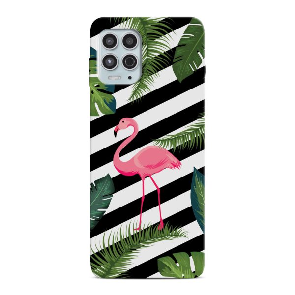 CASEGADGET CASE OVERPRINT FLAMINGO IN LEAVES MOTO G100 / EDGE S