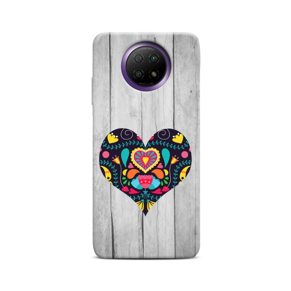 CASEGADGET CASE OVERPRINT BLACK HEART XIAOMI REDMI NOTE 9 5G