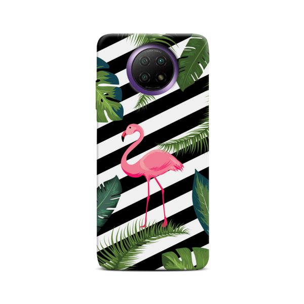 CASEGADGET CASE OVERPRINT FLAMINGO IN LEAVES XIAOMI REDMI NOTE 9 5G