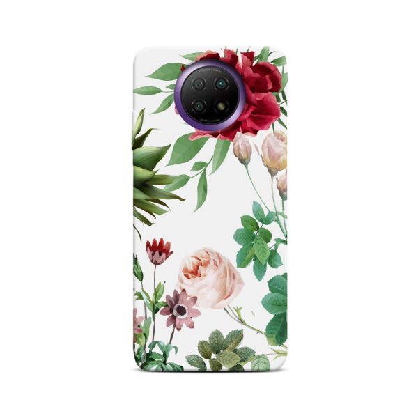 CASEGADGET OVERPRINT RED ROSE AND LEAVES XIAOMI REDMI NOTE 9 5G