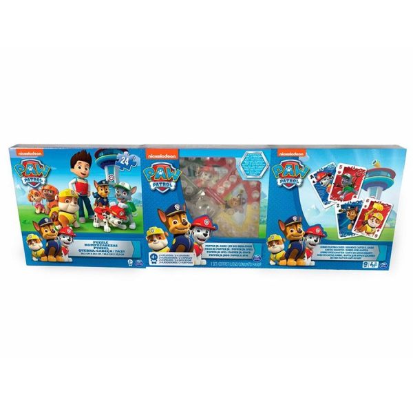 PAW PATROL GAME SET 3IN1 CHINESE PUZZLE CARDS
