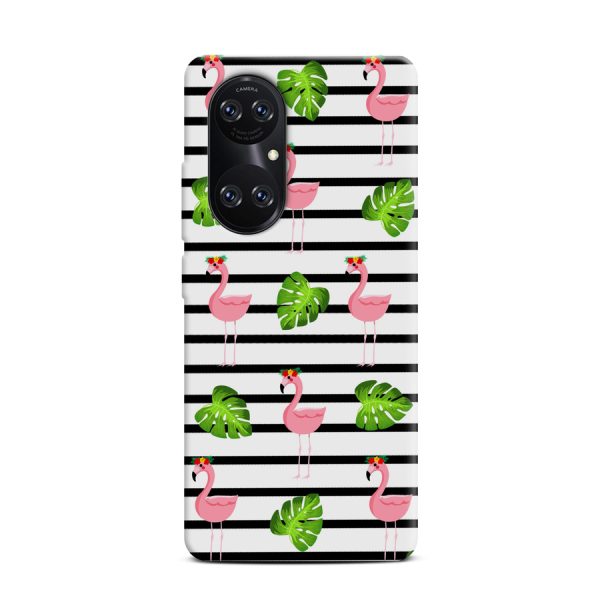 CASEGADGET CASE OVERPRINT FLAMINGO  HUAWEI P50