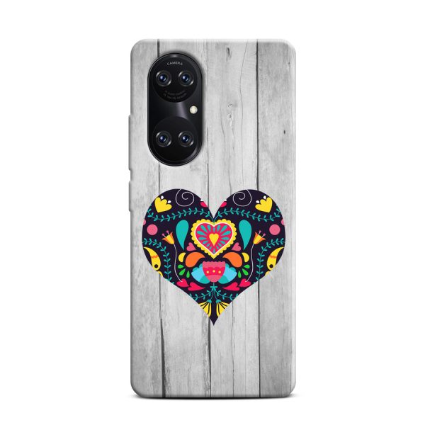 CASEGADGET CASE OVERPRINT BLACK HEART HUAWEI P50 PRO