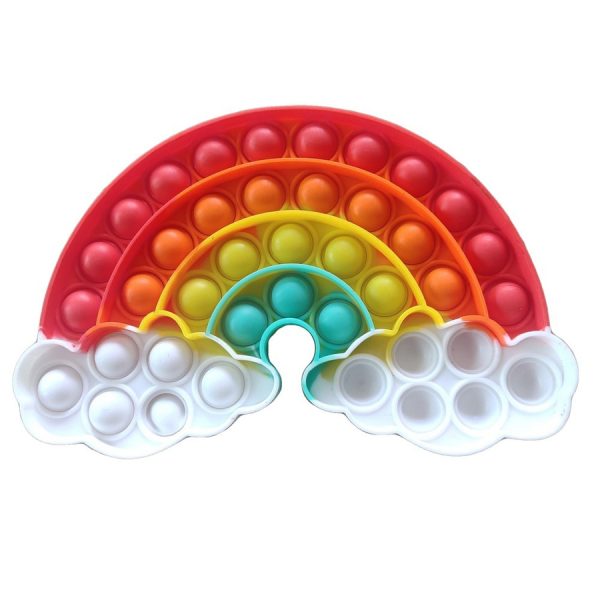 GAME SENSORY TOY MAGIC POP GAME PUZZLE PUSH BUBBLE RAINBOW 1