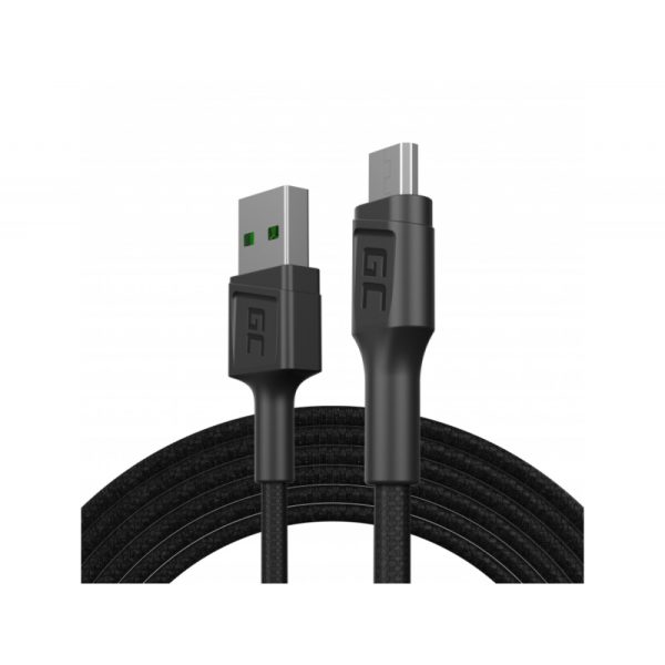 GREEN CELL CABLE MICRO USB - USB-A FAST CHARGE QC 3.0 1.2M
