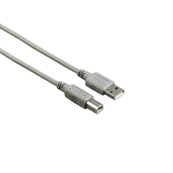 HAMA USB CABLE A-B 1.8M GRAY