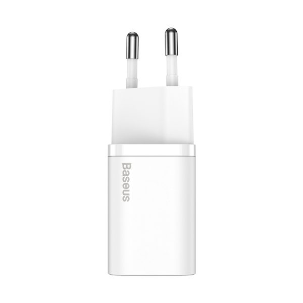 Baseus Super Si 1C fast charger USB Type C 20W Power Delivery + USB Type C - Lightning cable 1m white (TZCCSUP-B02)