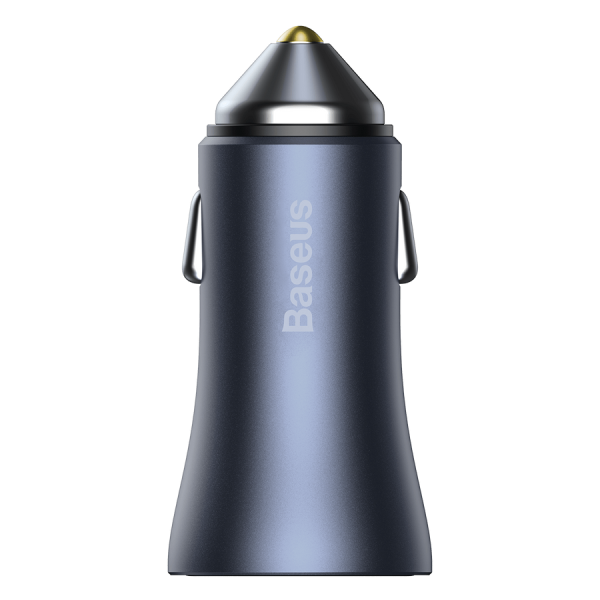 Baseus Golden Contactor Pro fast car charger USB Type C / USB 40 W Power Delivery 3.0 Quick Charge 4 + SCP FCP AFC gray (CCJD-0G)