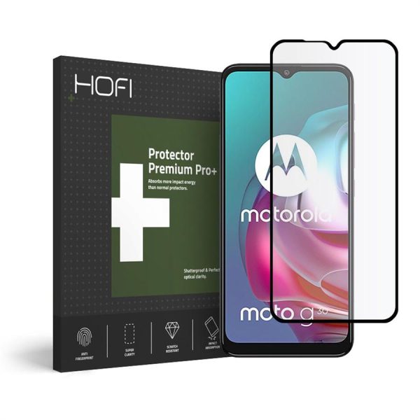 HOFI GLASS PRO+ MOTOROLA MOTO G10/G30 BLACK TEMPERED GLASS