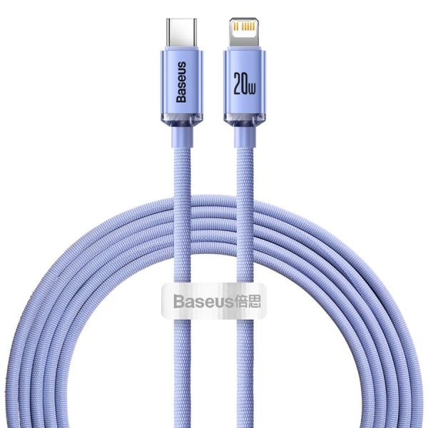 Baseus CAJY000305 Lightning - USB-C PD cable 20W 480Mb/s 2m - purple