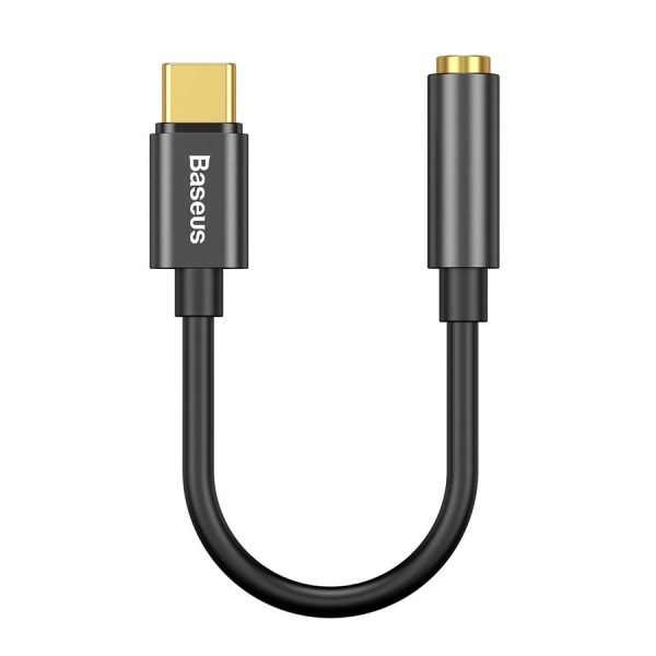 Baseus L54 adapter for USB-C headphones / mini jack 3.5mm DAC 24 bit 48 KHz - black