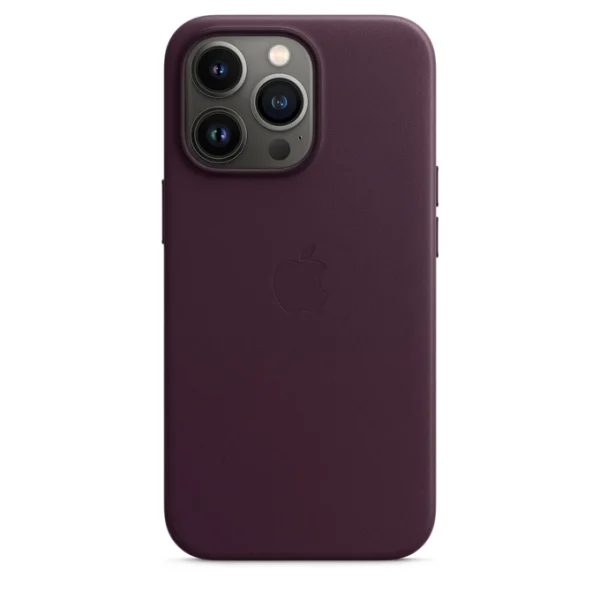 APPLE LEATHER CASE MM1A3ZM/A IPHONE 13 PRO DARK CHERRY OPEN PACKAGE