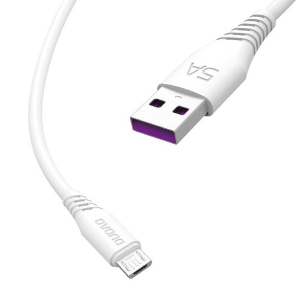 DUDAO CABLE USB / MICRO USB CABLE 5A 1M WHITE (L2M 1M WHITE)