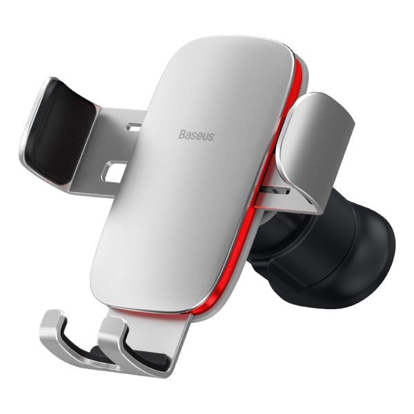 BASEUS METAL AGEⅡ GRAVITY CAR MOUNT （AIR OUTLET VERSION） SILVER