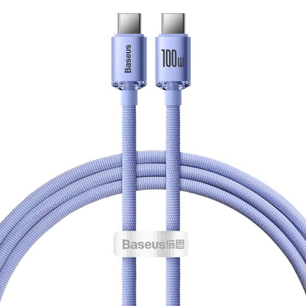 Baseus CAJY000701 USB-C - USB-C PD cable 100W 5A 480Mb/s 1.2m - purple