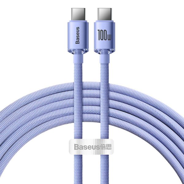 Baseus CAJY000705 USB-C - USB-C PD QC cable 100W 5A 480Mb/s 2m - purple