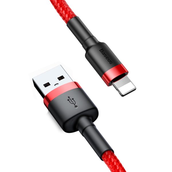 Baseus Cafule USB-A / Lightning 1.5A QC 3.0 cable 2 m - red