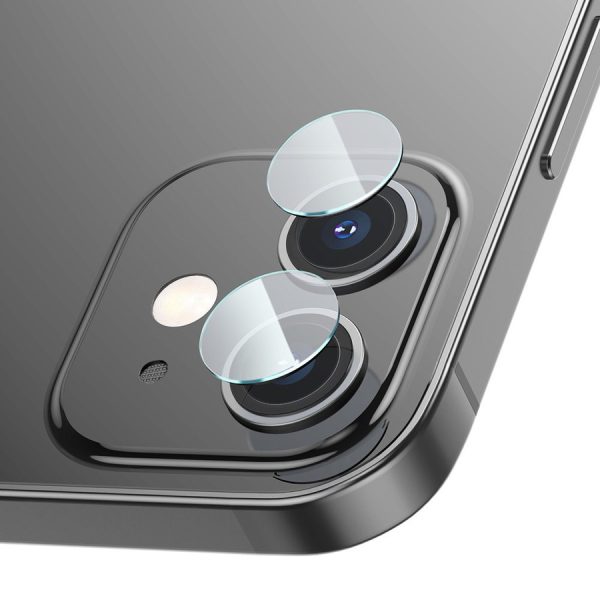 BASEUS 2X 0.25 MM 9H TEMPERED GLASS FOR REAR CAMERA IPHONE 12 / IPHONE 12 MINI TRANSPARENT (SGAPIPH54N-JT02)